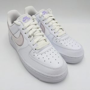 Nike Air Force 1 ESS Chenille Swoosh White Lilac